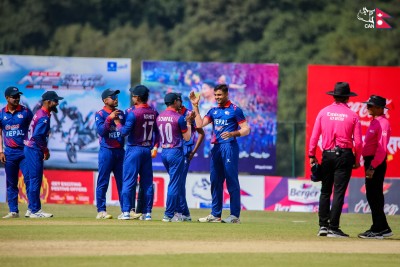 कप्तान पौडेलको अर्धशतमा नेपालसँग युएइ ७ विकेटले पराजित