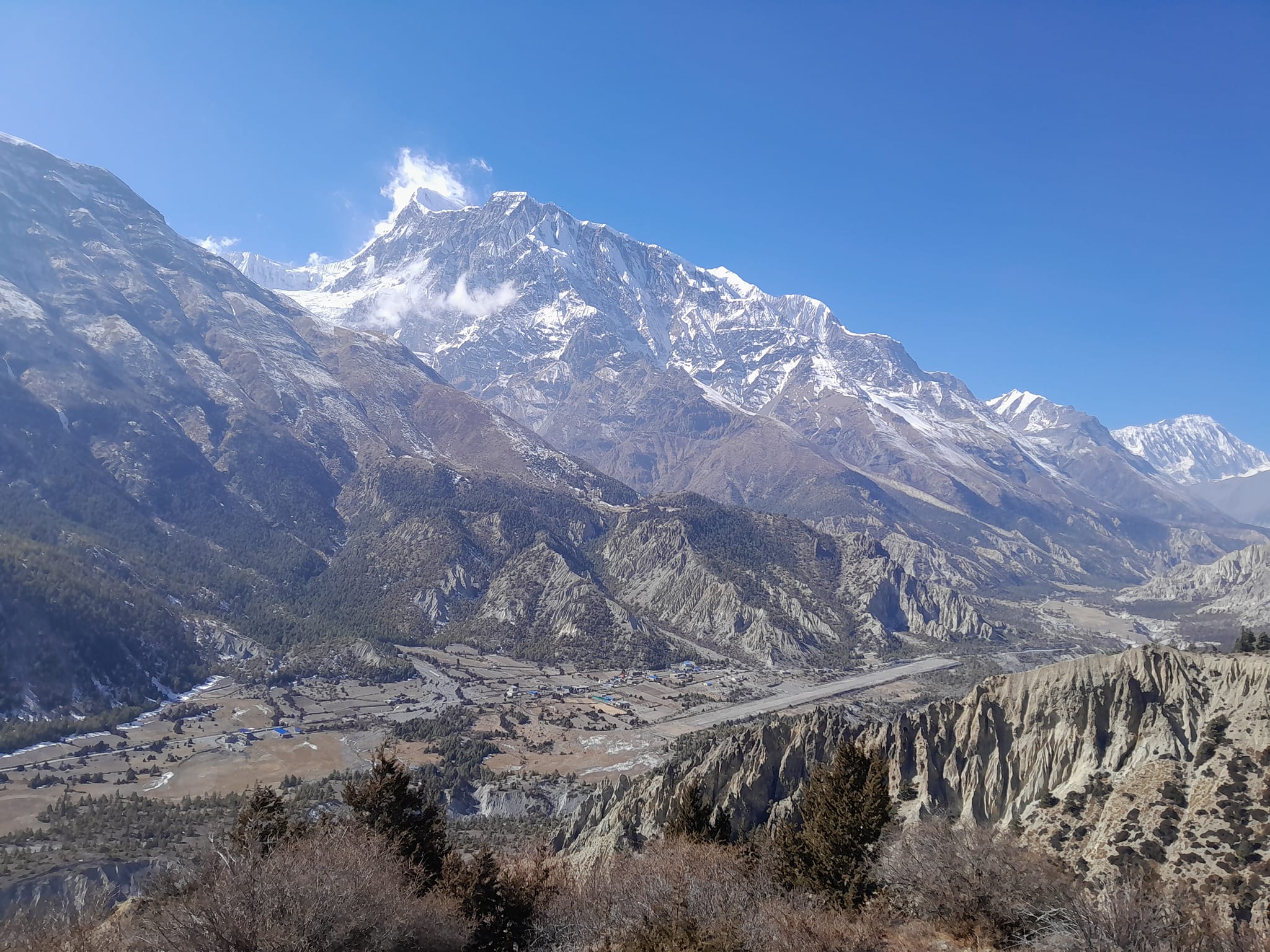 मनाङको तापक्रम माइनस २२ डिग्री सेल्सियस